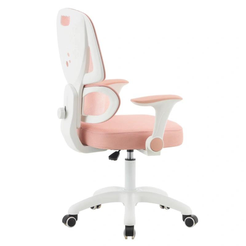 Otočná stolička, ružová/biela, LISTER 4