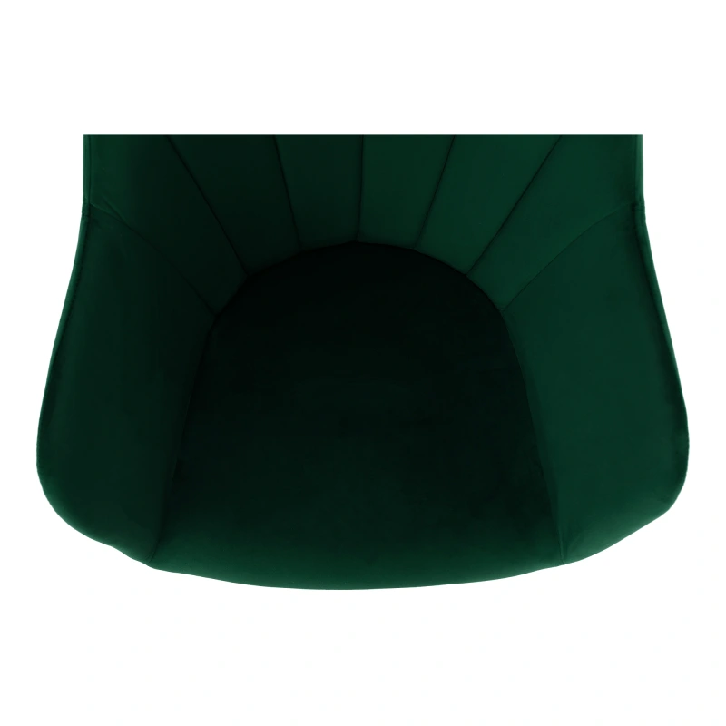 Otočné kreslo, velvet látka, smaragd/buk, DALIO 8