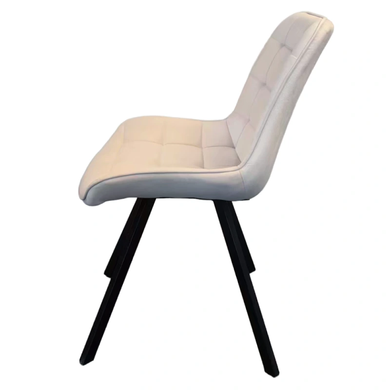 Jedálenská stolička, béžová Velvet látka/čierna, SAMIRA 6