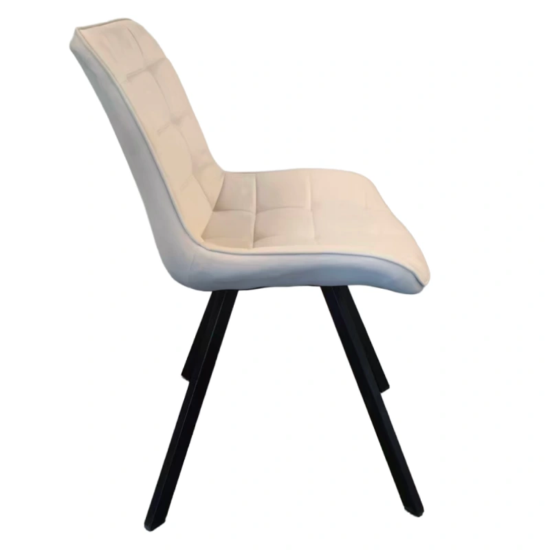 Jedálenská stolička, béžová Velvet látka/čierna, SAMIRA 5