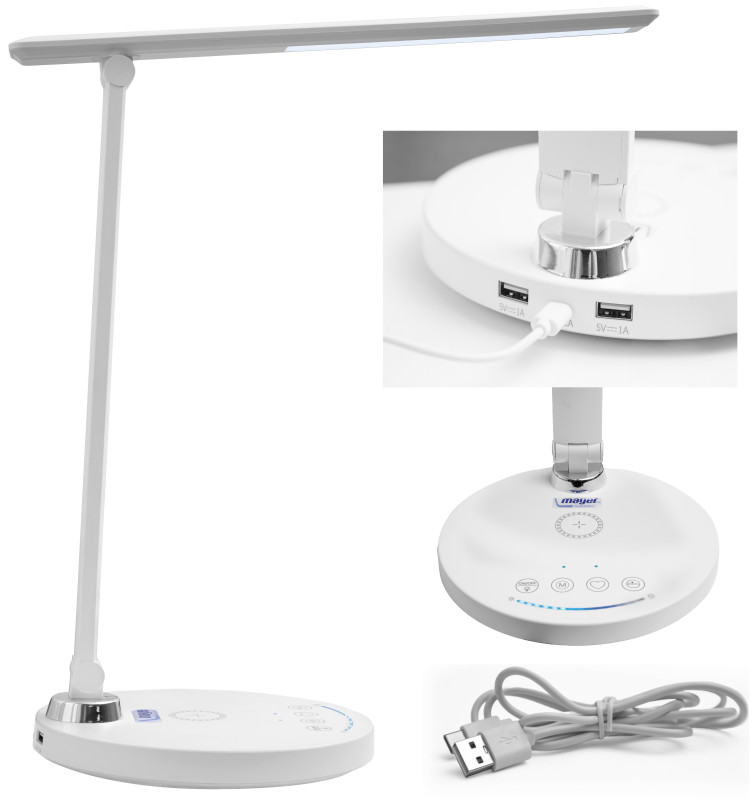 MAYER Rastúci stôl EXPERT 32E2 18 biely + MyChamp + polička + kontajner + lampa adapt 9