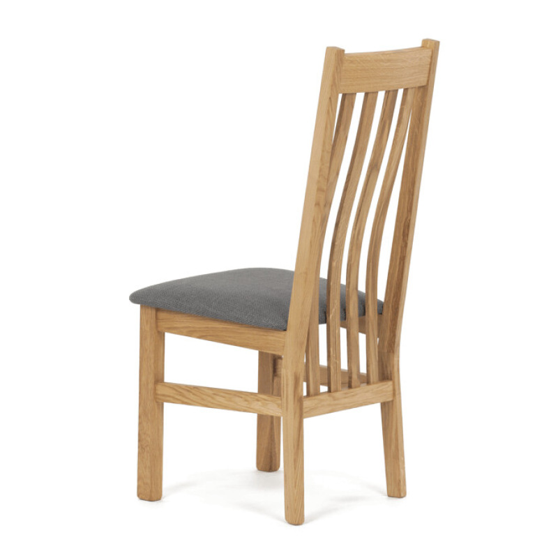 Jedálenská stolička, prírodná, masív, C-2100 GREY2 3