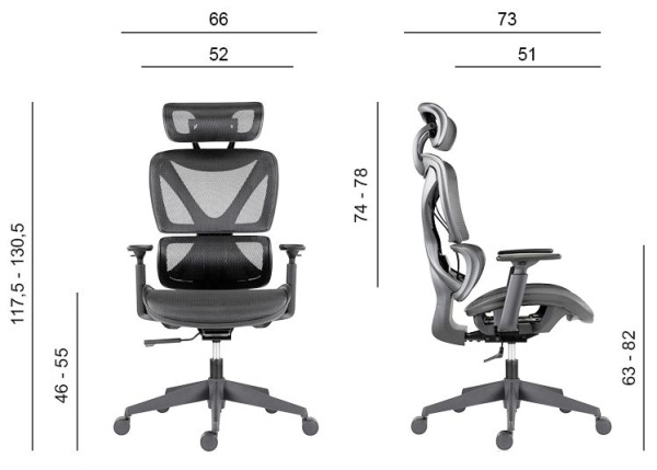 ANTARES Kancelárska stolička ESTER čierna SKLADOM 4
