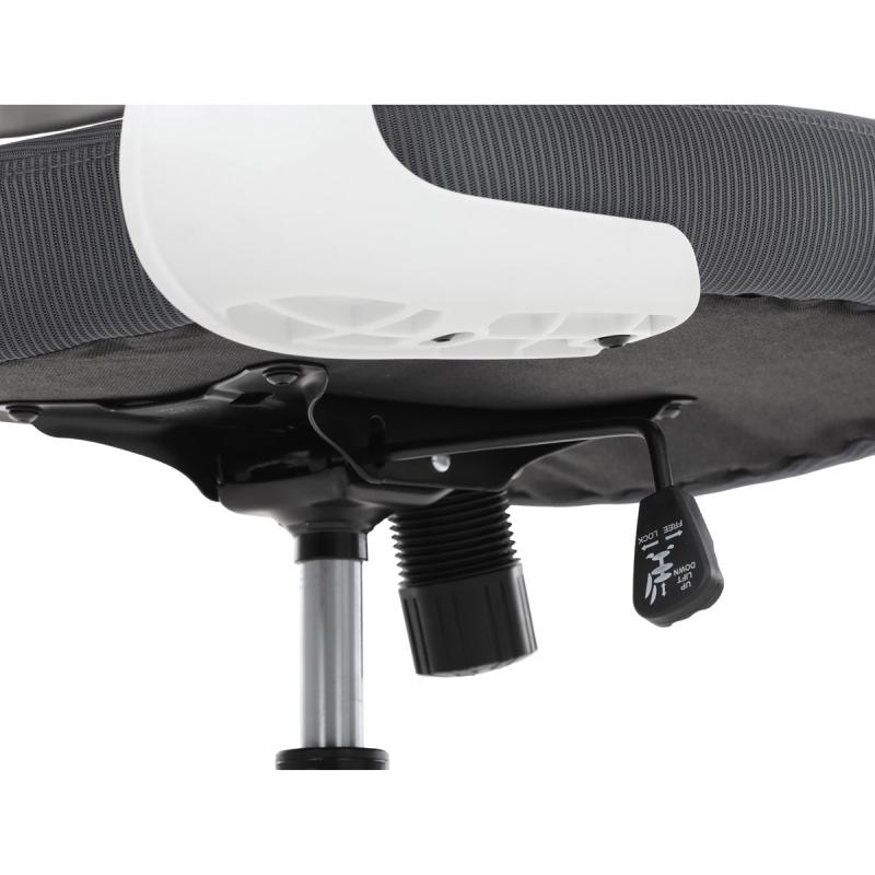 Kancelářská židle, houpací mechanismus, šedá síťovina, KA-C807 GREY 18