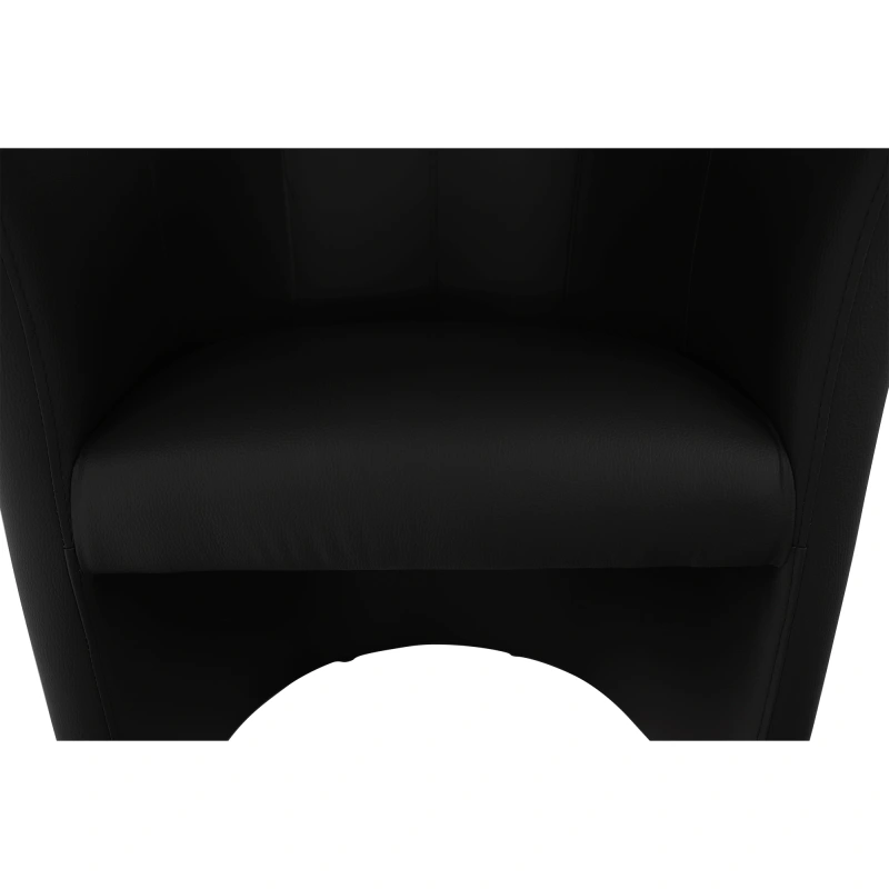 Klubové kreslo, ekokoža Damasko čierna, CUBA 13