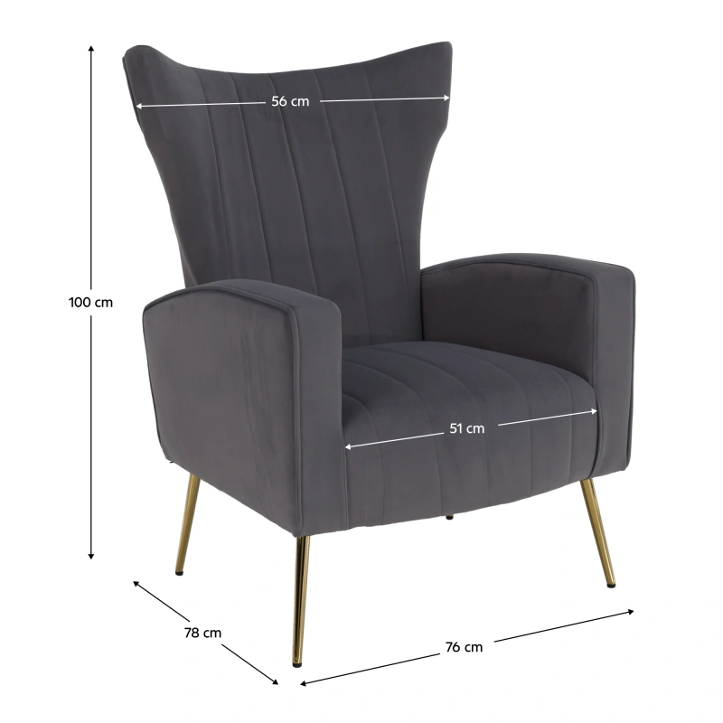 Relaxačné kreslo, sivá Velvet látka, BARET 19