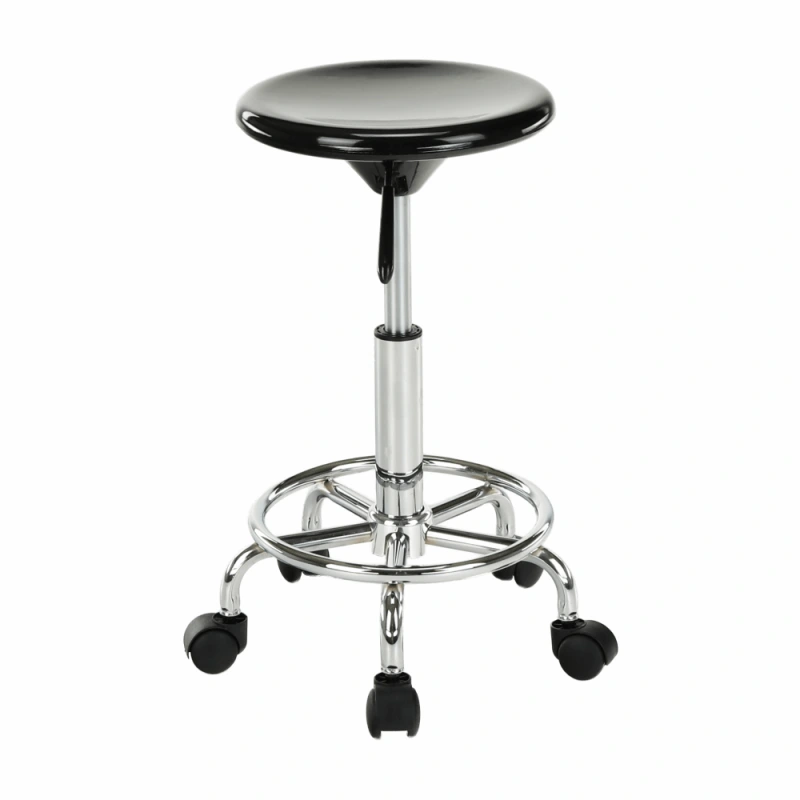 Stolička, čierna/chróm, MABEL 4 NEW 10