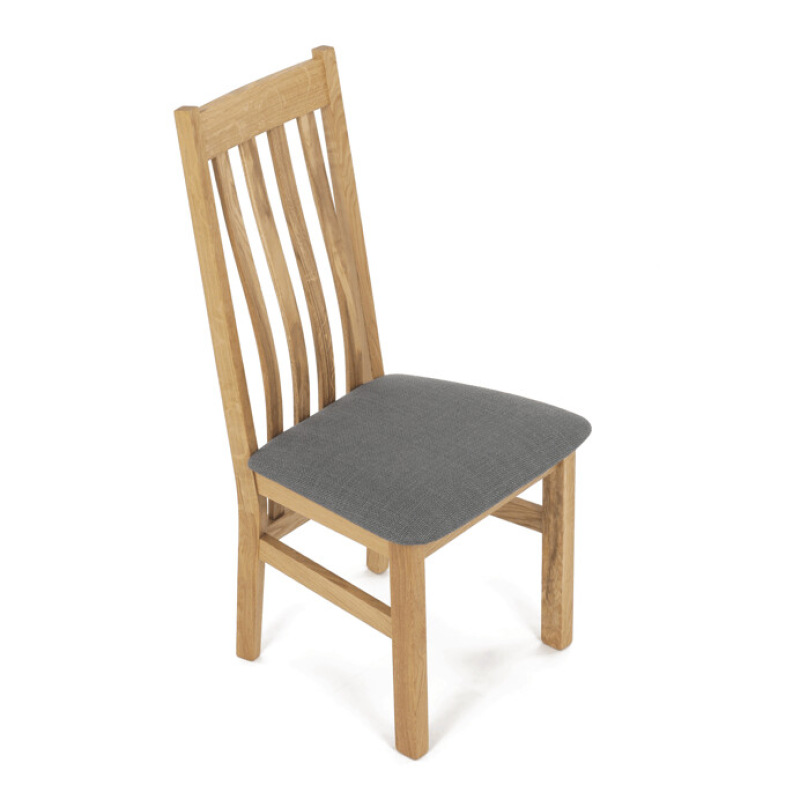 Jedálenská stolička, prírodná, masív, C-2100 GREY2 8