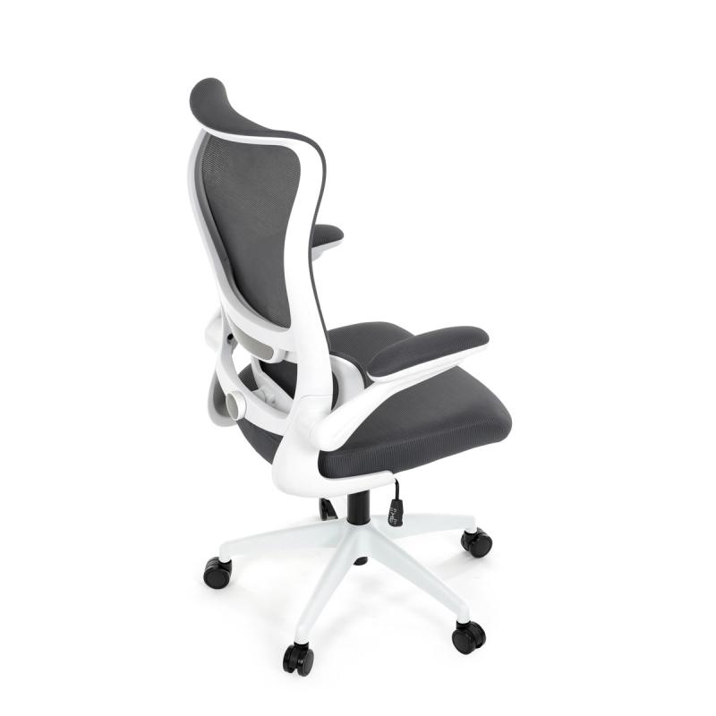 Kancelářská židle, houpací mechanismus, šedá síťovina, KA-C807 GREY 11