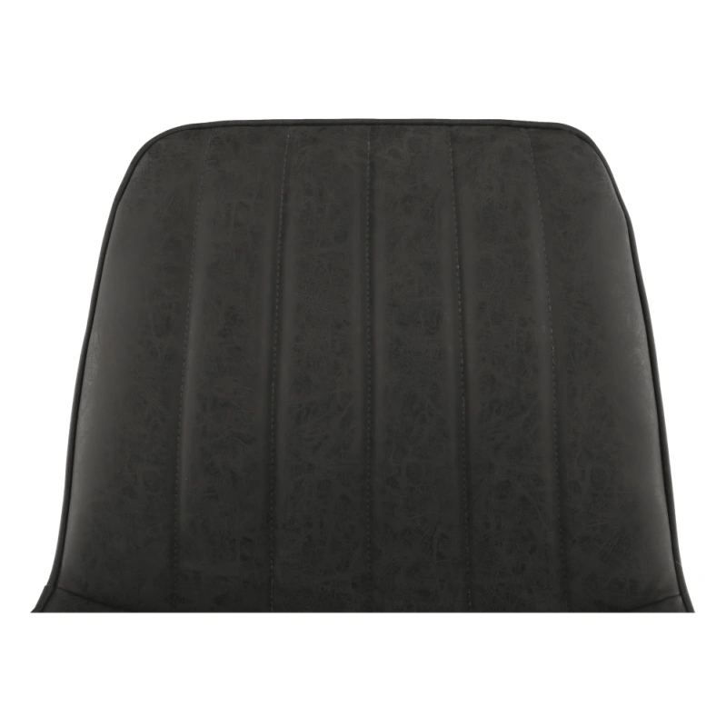 Stolička, ekokoža tmavosivá/čierna, HAZAL 6