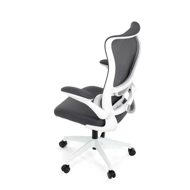 Kancelářská židle, houpací mechanismus, šedá síťovina, KA-C807 GREY 9
