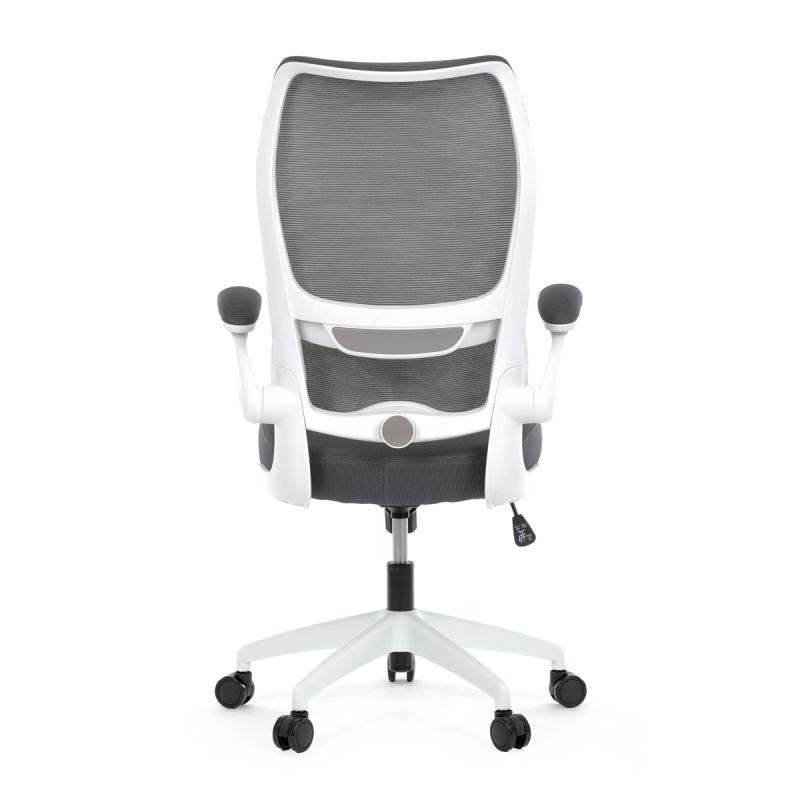 Kancelářská židle, houpací mechanismus, šedá síťovina, KA-C807 GREY 4