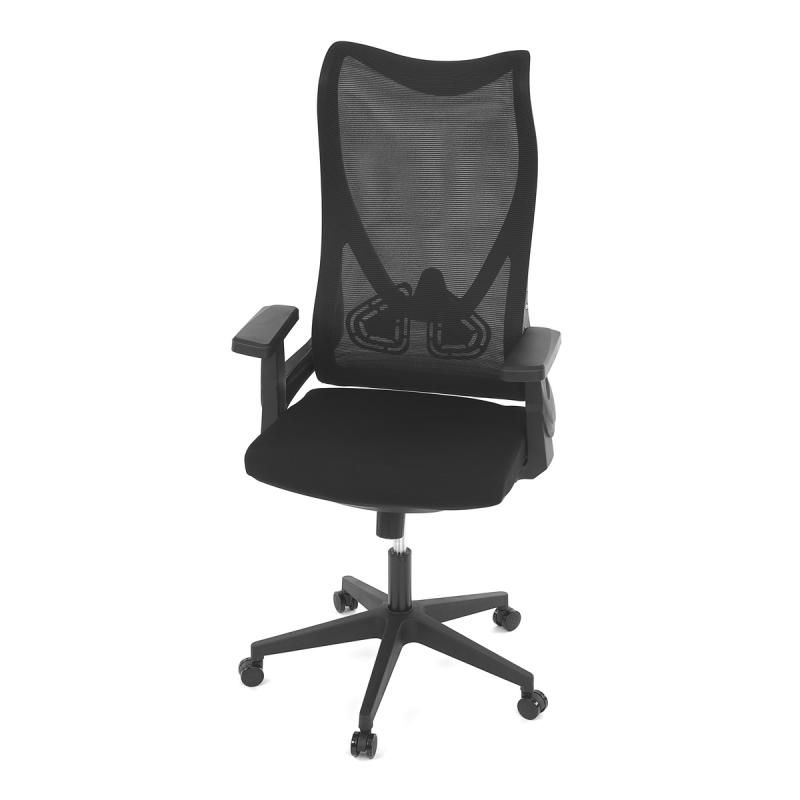 Kancelárska stolička KA-S248 BK čierny MESH, čierny plast