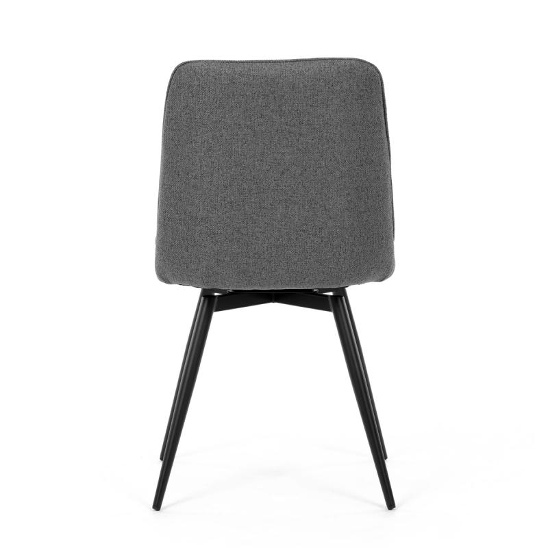 Jídelní židle, šedá, hladká látka, DCL-V2052 GREY2 4