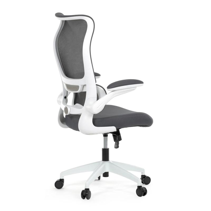 Kancelářská židle, houpací mechanismus, šedá síťovina, KA-C807 GREY 5