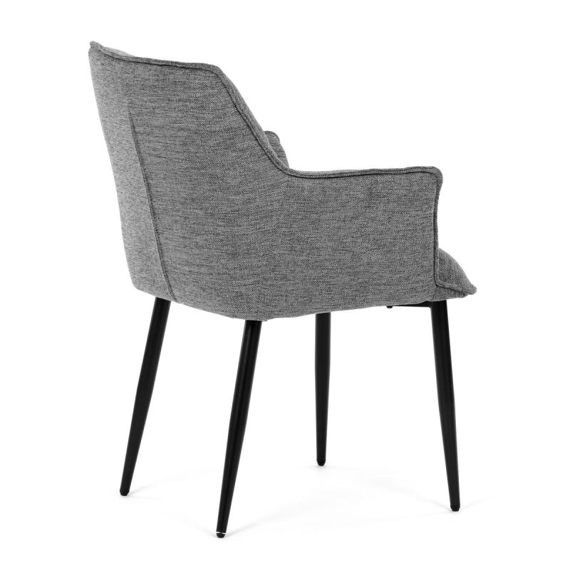 Jídelní židle, šedá, hladká látka, DCH-J2139 GREY2 5