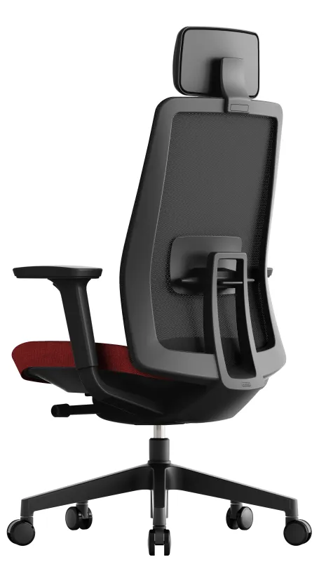 OFFICE PRO Kancelárska stolička K10 BLACK červená