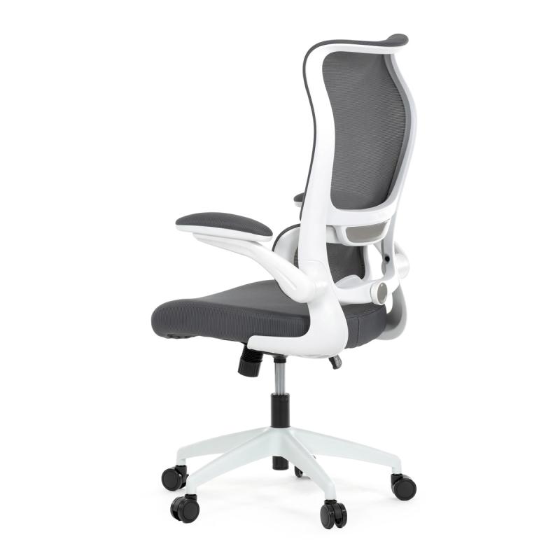 Kancelářská židle, houpací mechanismus, šedá síťovina, KA-C807 GREY 3