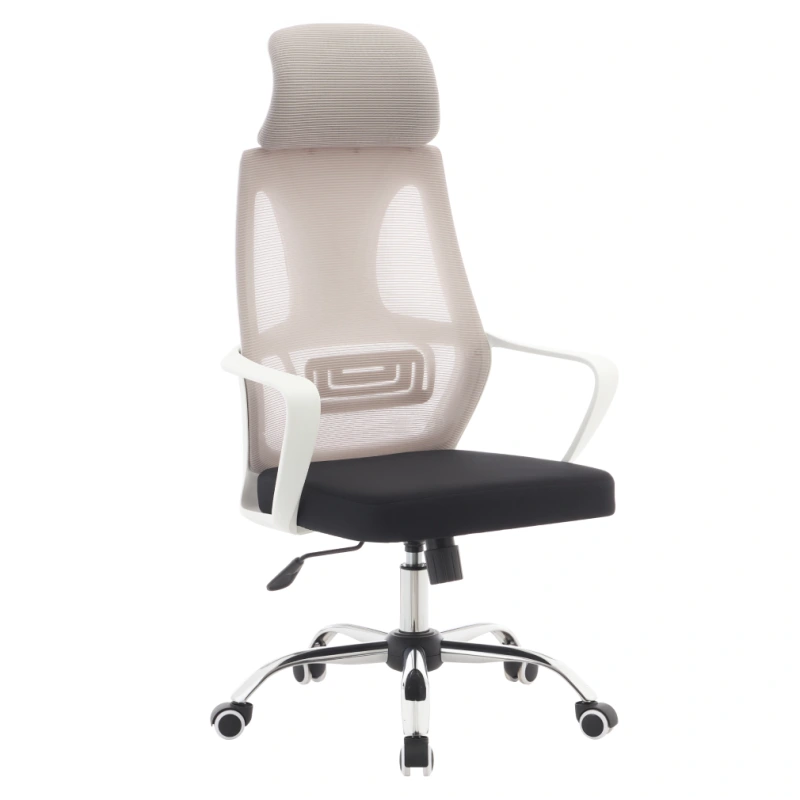 Kancelárske kreslo, sivá/čierna/biela, TAXIS 2 NEW