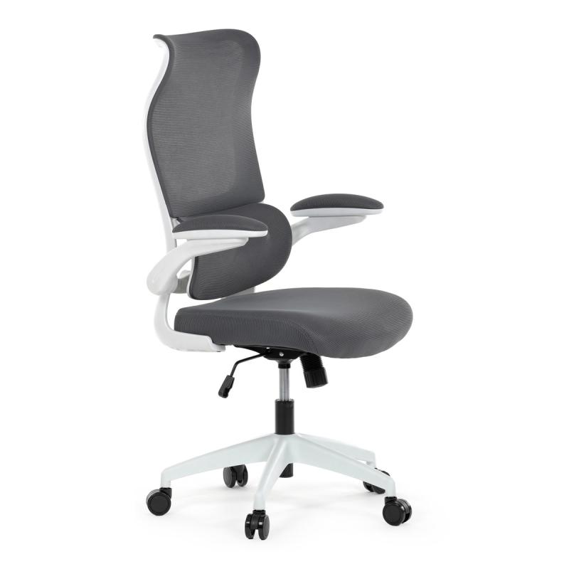 Kancelářská židle, houpací mechanismus, šedá síťovina, KA-C807 GREY 6