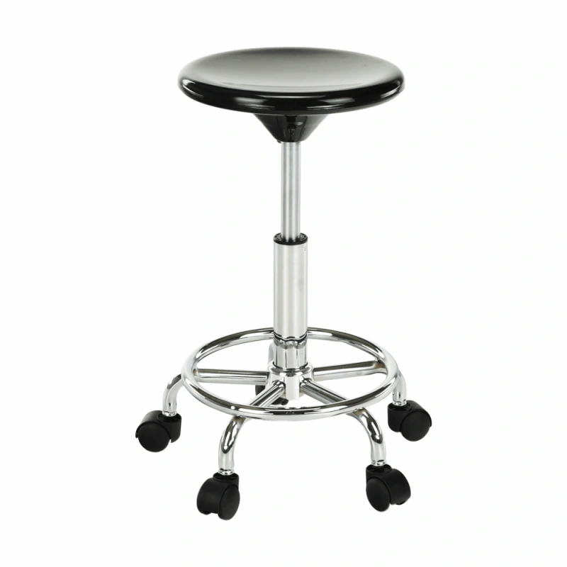 Stolička, čierna/chróm, MABEL 4 NEW 8