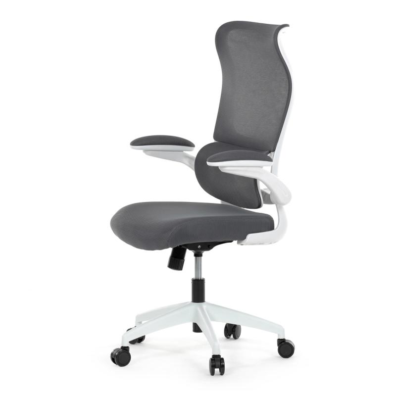 Kancelářská židle, houpací mechanismus, šedá síťovina, KA-C807 GREY 2