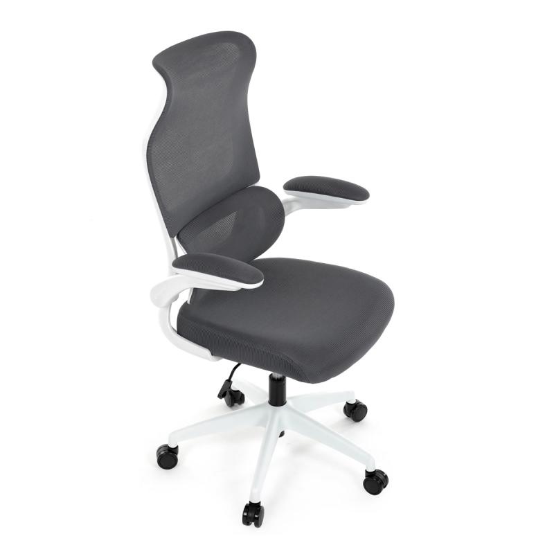 Kancelářská židle, houpací mechanismus, šedá síťovina, KA-C807 GREY 12