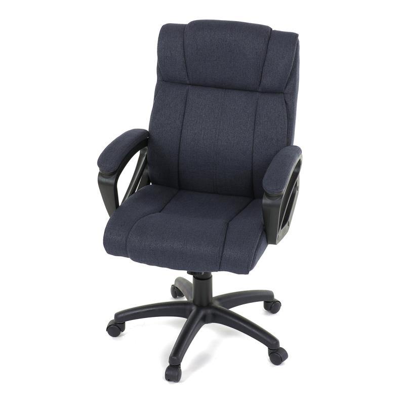Kancelárska stolička KA-C707 BLUE2, modrá látka, čierny kríž