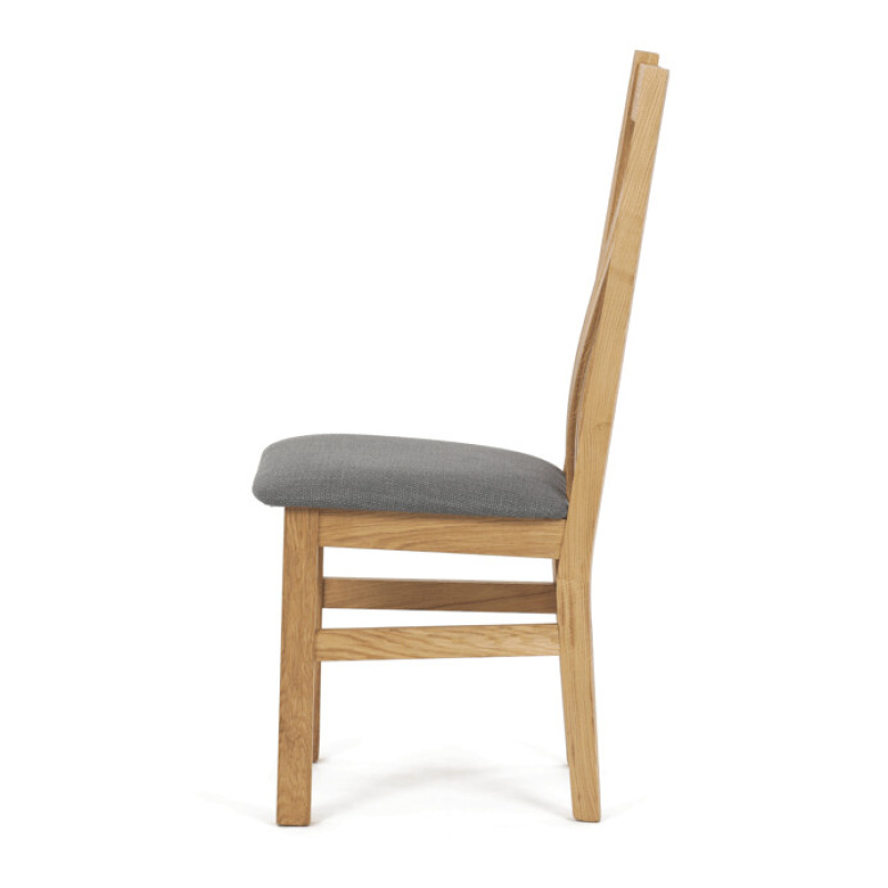 Jedálenská stolička, prírodná, masív, C-2100 GREY2 2