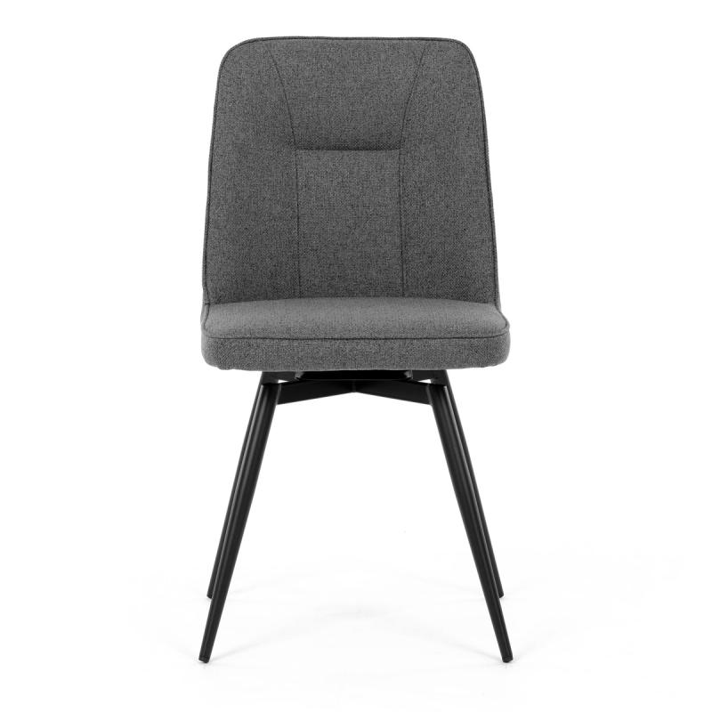 Jídelní židle, šedá, hladká látka, DCL-V2052 GREY2 1