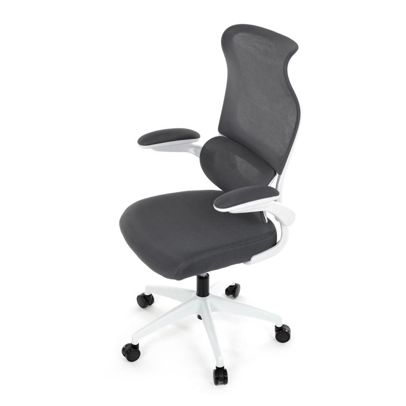 Kancelářská židle, houpací mechanismus, šedá síťovina, KA-C807 GREY 8