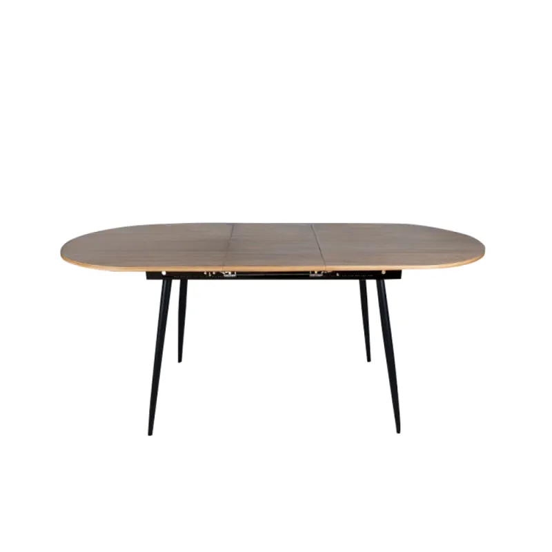 Jedálenský stôl, rozkladací, dub/čierna 150-190x75 cm, TAMERON