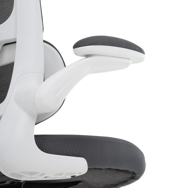 Kancelářská židle, houpací mechanismus, šedá síťovina, KA-C807 GREY 16