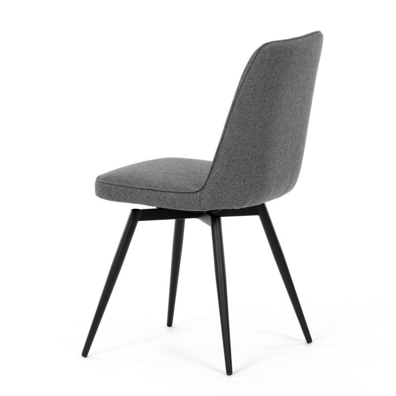 Jídelní židle, šedá, hladká látka, DCL-V2052 GREY2 3