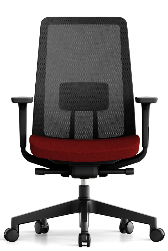 OFFICE MORE Kancelárska stolička K10 BLACK červená
