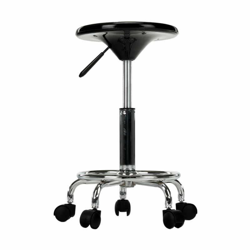 Stolička, čierna/chróm, MABEL 4 NEW 6