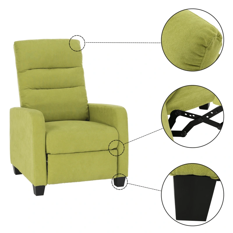 Relaxačné kreslo, zelená, TURNER 15