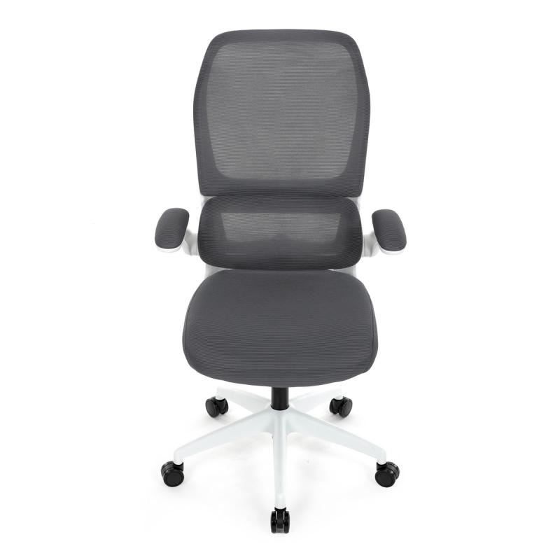 Kancelářská židle, houpací mechanismus, šedá síťovina, KA-C807 GREY 7