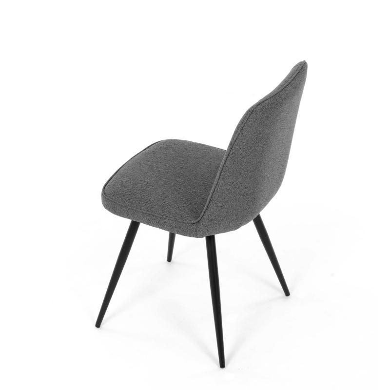 Jídelní židle, šedá, hladká látka, DCL-V2052 GREY2 9