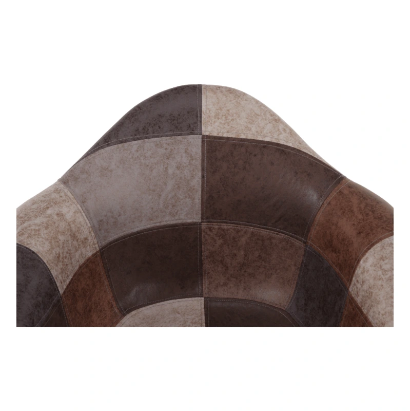 Dizajnové kreslo, patchwork/buk, TERST 3