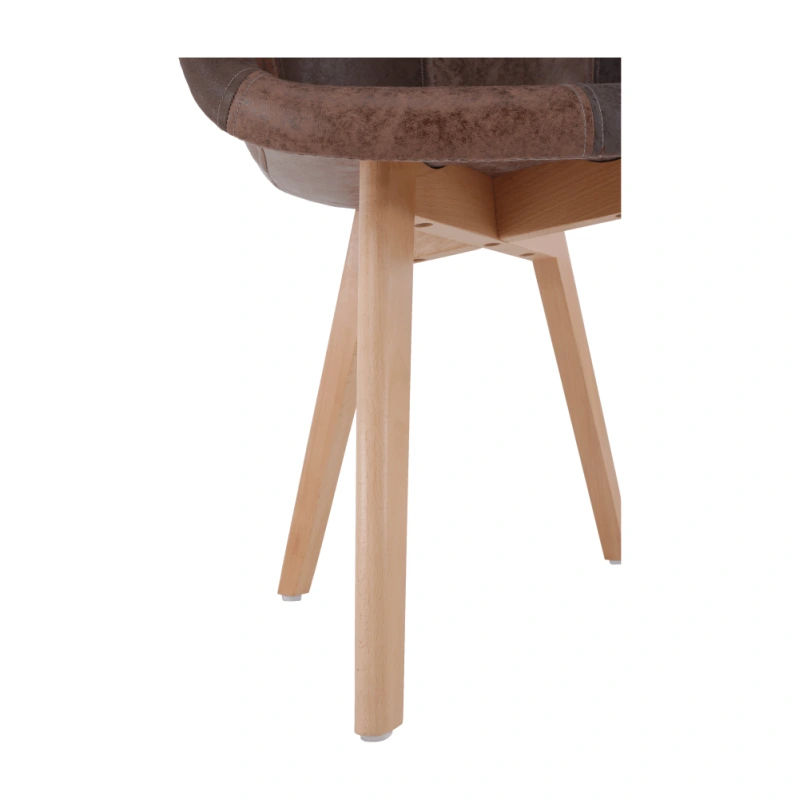 Dizajnové kreslo, patchwork/buk, TERST 7