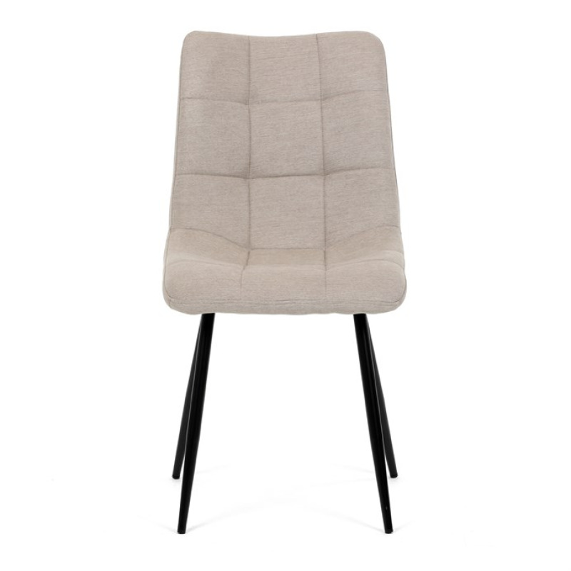 Židle jídelní DCL-193 CAP2, cappucino látka, černé kovové nohy 1