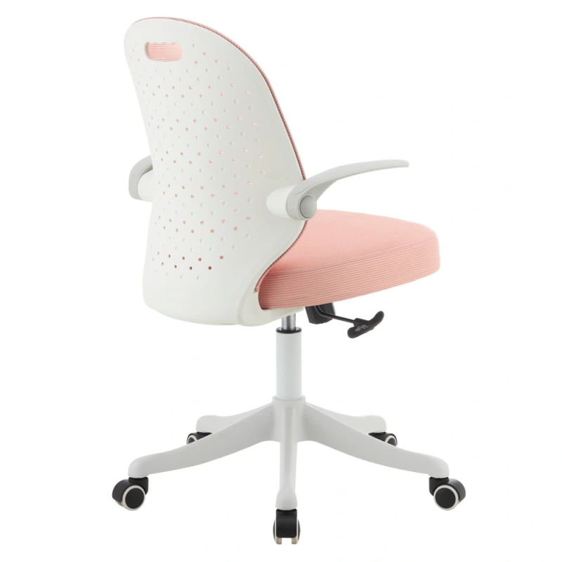 Otočná stolička, ružová/biela, TARIA 4