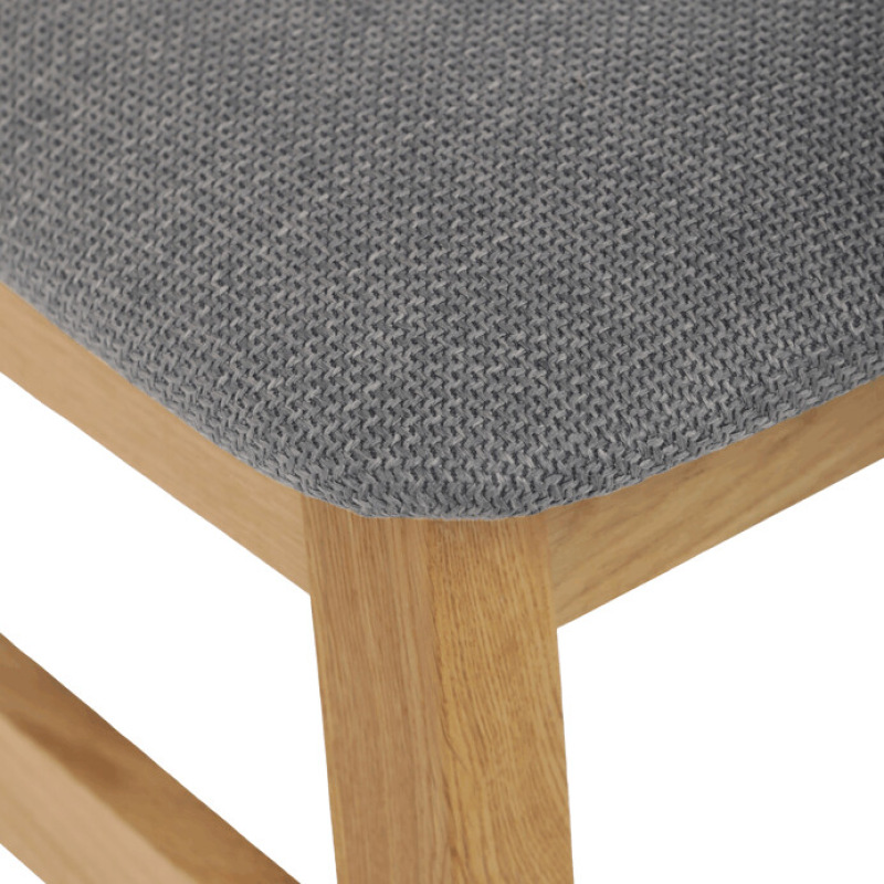 Jedálenská stolička, prírodná, masív, C-2100 GREY2 10